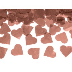 Конфети под Налягане - Сърца, Розово Злато, 60 см