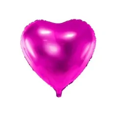 Palloncino in foil a forma di cuore, fucsia, 45 cm