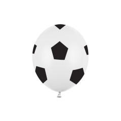 Латексов Балон - Футболна Топка, Черно и Бяло, 30см