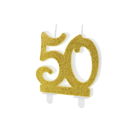 Свещичка за Рожден Ден Номер "50" в Златно