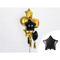 Palloncino in foil a forma di stella nero