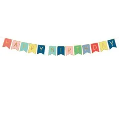 Banner Happy Birthday Multicolore