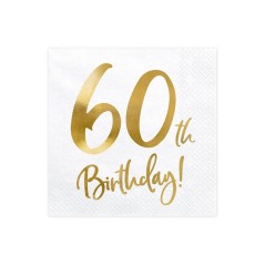 Парти Салфетки "60th Birthday"
