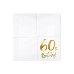 Парти Салфетки "60th Birthday"