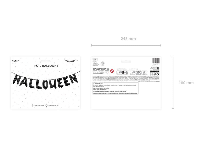 Фолиев Надпис "Halloween" - Party Design