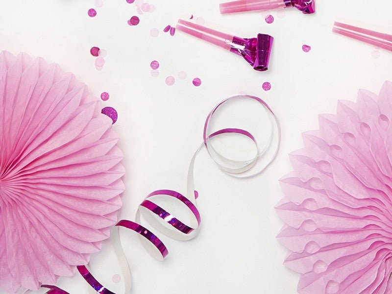 Ленти за Декорация, Pink, 3.8м. - (1 пакет / 18 бр.) - Party Design