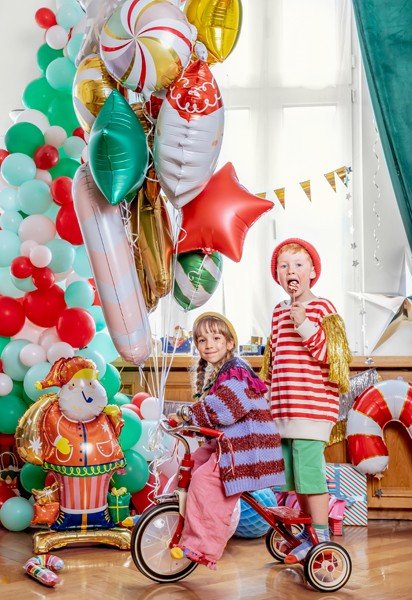 Стоящ Фолиев Балон Дядо Коледа - Party Design