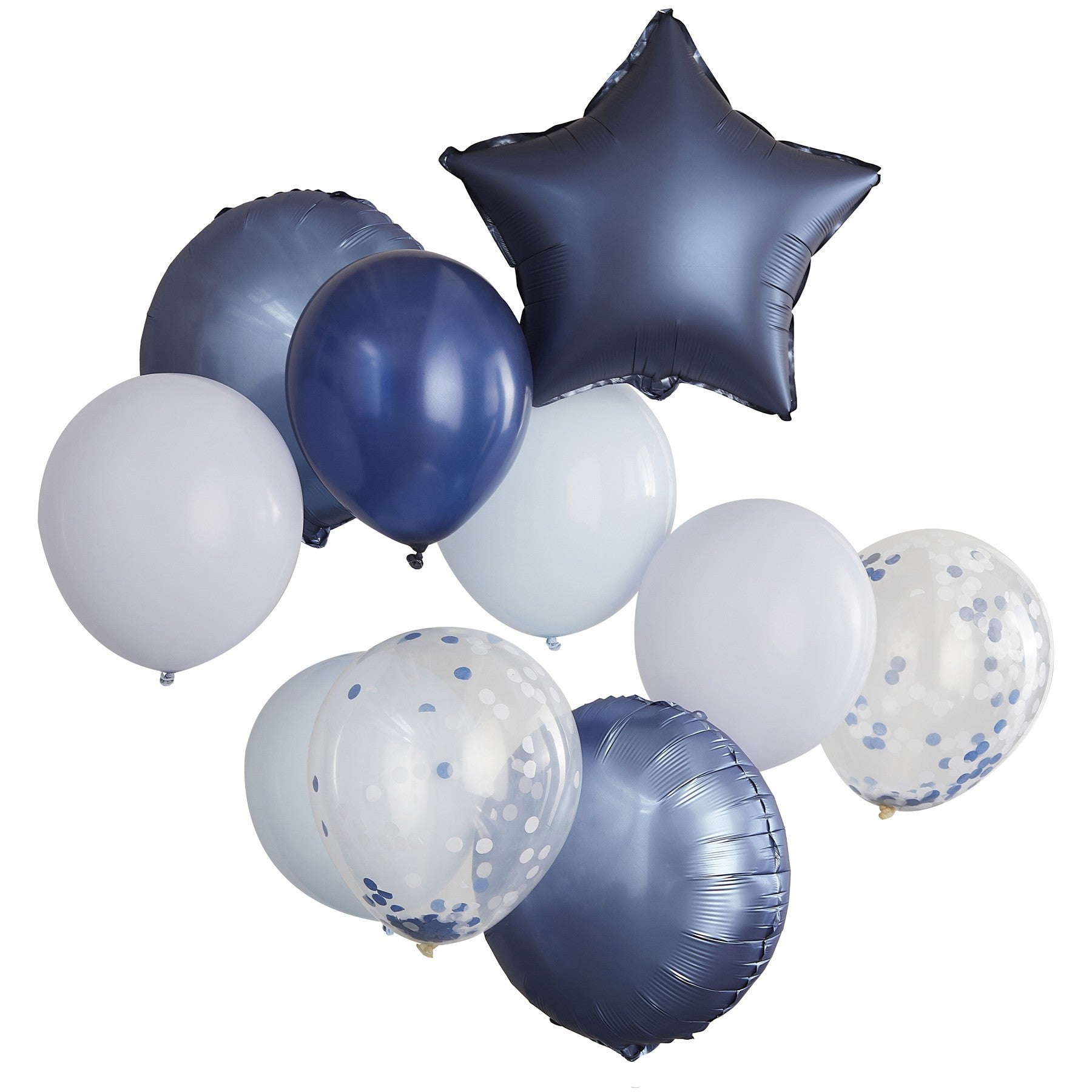 Букет от Балони в Сини Нюанси - 10бр - Party Design
