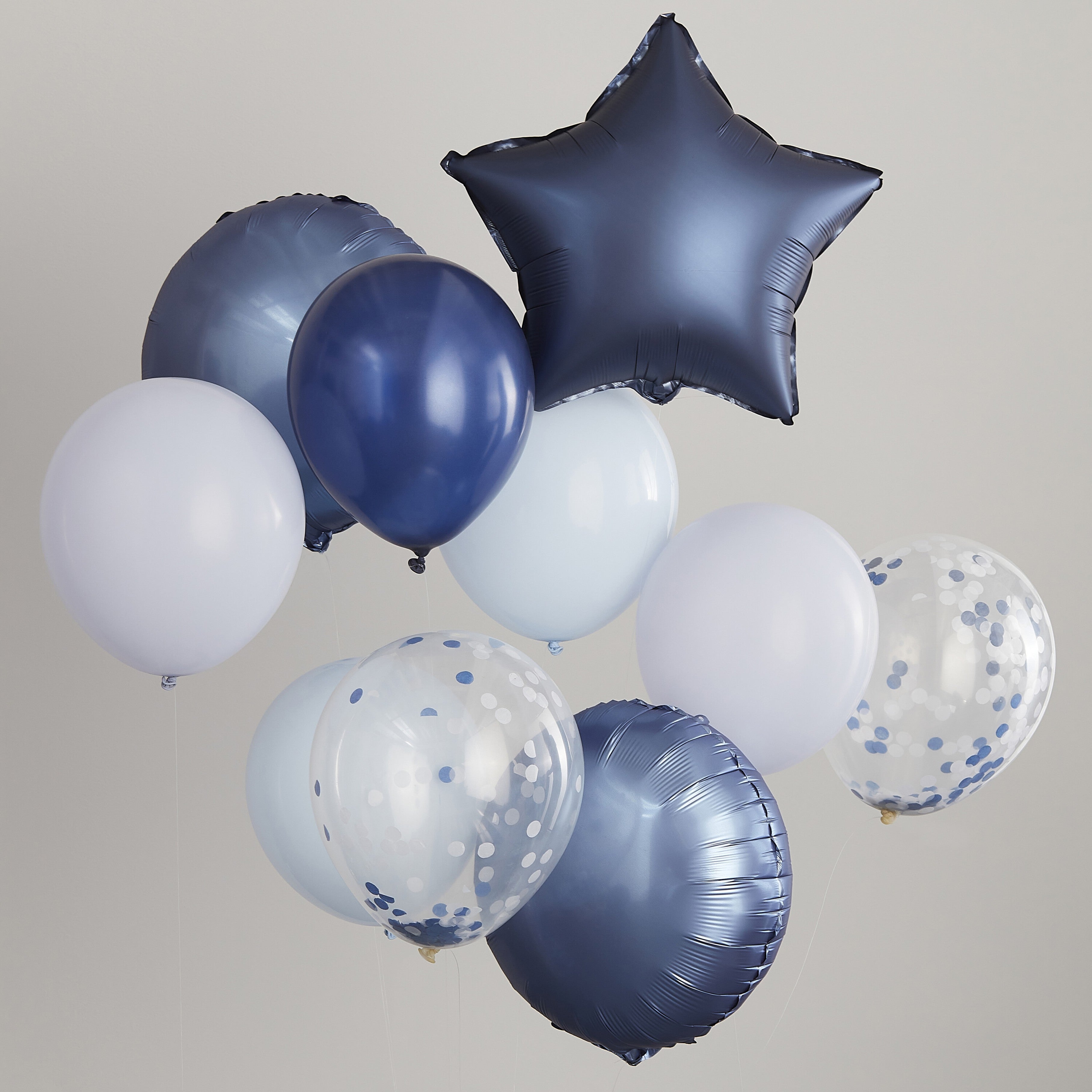Букет от Балони в Сини Нюанси - 10бр - Party Design
