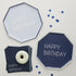 Салфетки "Happy Birthday" в Тъмносиньо - Party Design