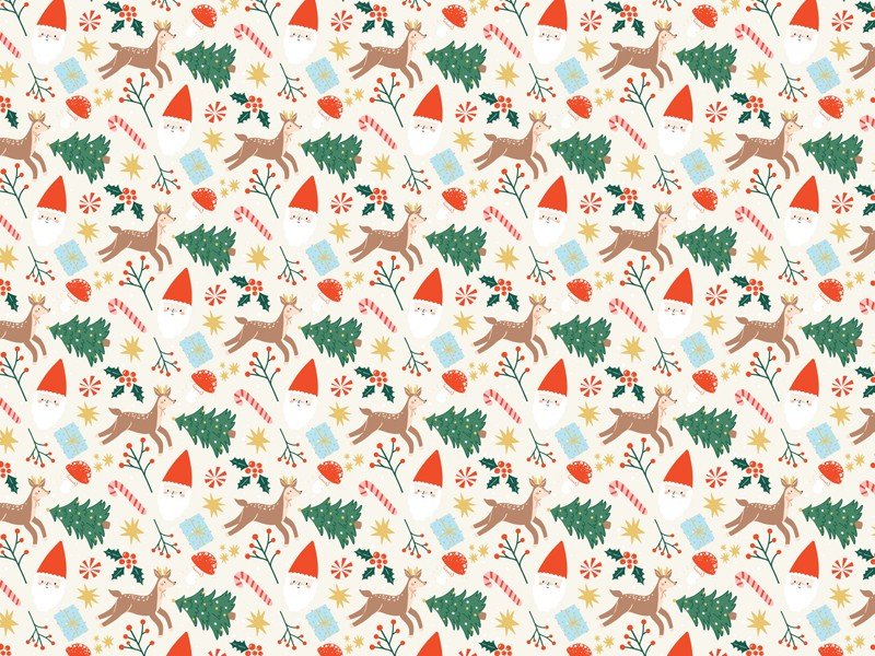 Опаковъчна Хартия - "Весела Коледа", 70x200 см - Party Design