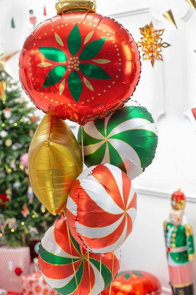 Фолиев Балон Близалка в Зелено, 35см - Party Design