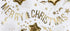 Банер "Merry Christmas", Златист, 10.5x150 см - Party Design