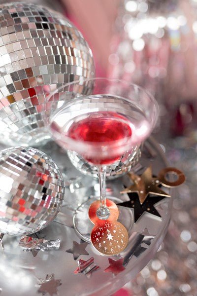 Тагове за Напитки "Happy New Year" - Party Design