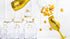 Фолиев Балон "Бутилка - Happy New Year", в Златно - Party Design