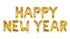 Надпис от Фолиеви Балони "Happy New Year" - Party Design