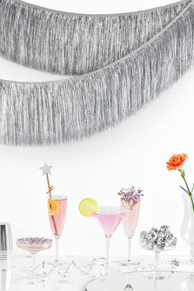 Гирлянд с Ресни, Сребрист - Party Design