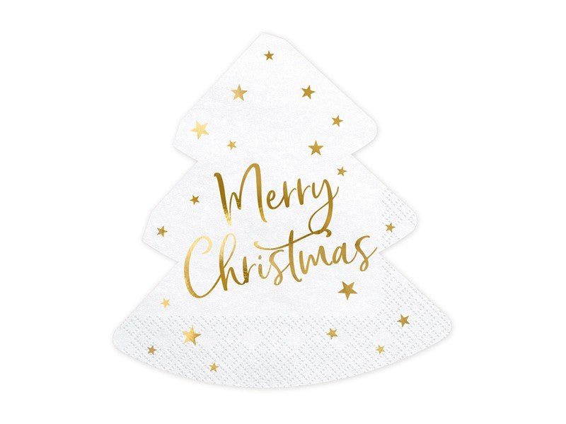 Коледни Салфетки "Елха - Merry Christmas" - Party Design