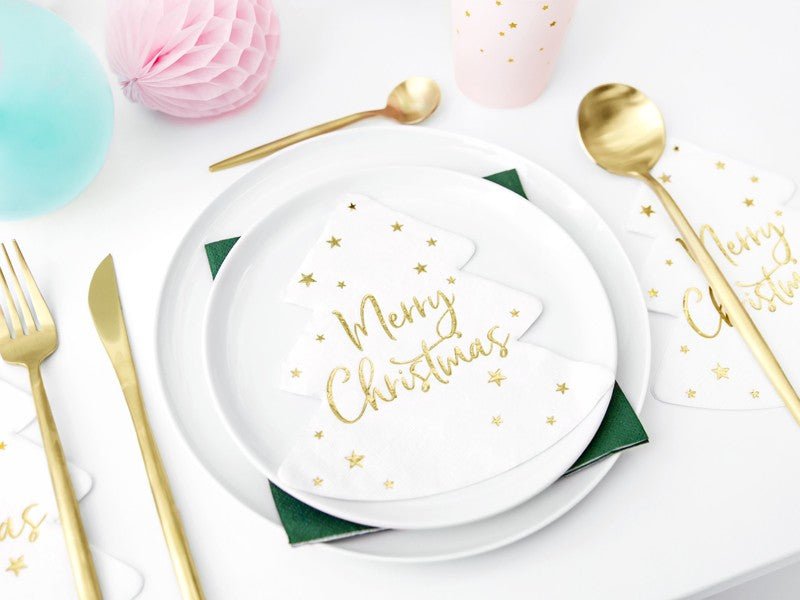 Коледни Салфетки "Елха - Merry Christmas" - Party Design