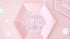 Парти Чинии "Happy B'day!", Бледо Розови, (1 Пакет / 6 Бр.) - Party Design