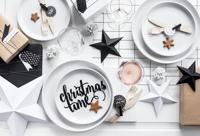 Декоративет Надпис "Christmas Time", Черен - Party Design