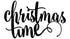 Декоративет Надпис "Christmas Time", Черен - Party Design