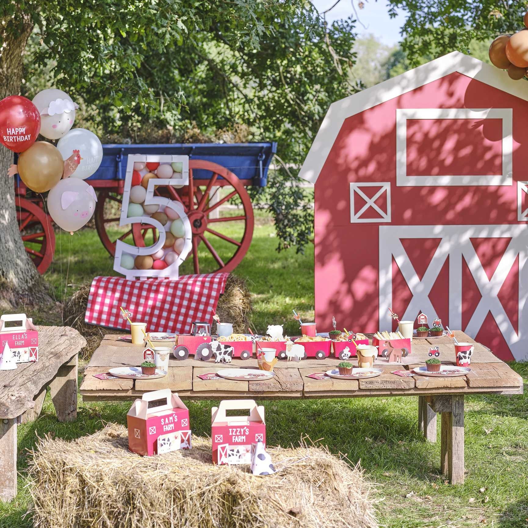 Парти Чинии на Тема Ферма, (1 Пакет / 8 Бр.) - Party Design