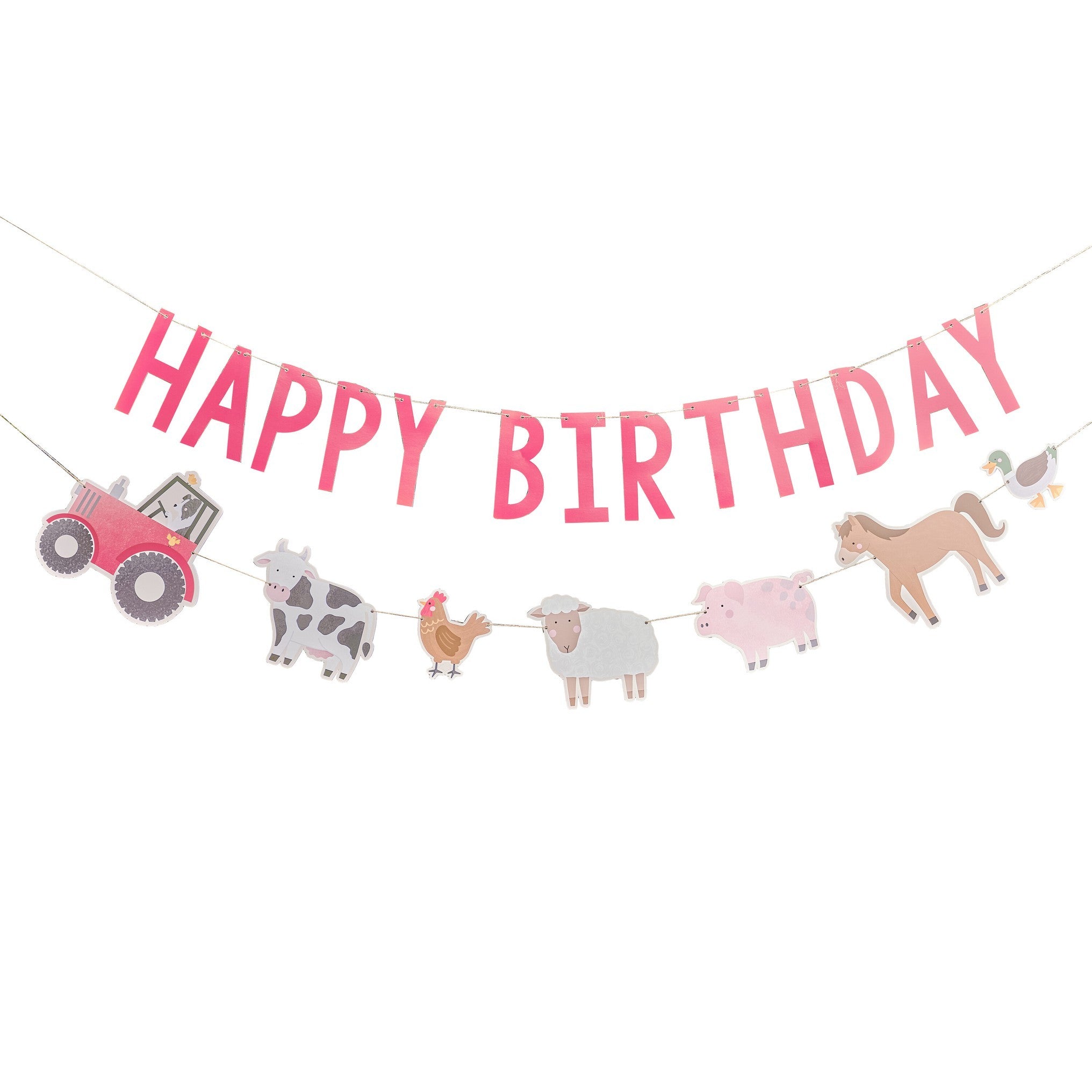 Банер "Happy Birthday" Фермерски Приятели", 2м - Party Design