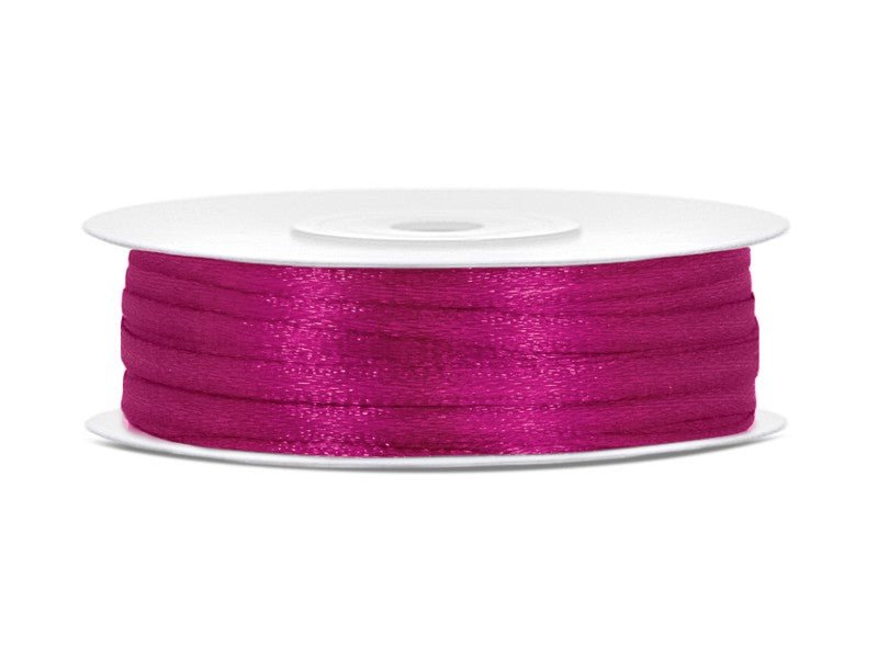 Сатенена лента, фуксия, 3мм/50м - Party Design