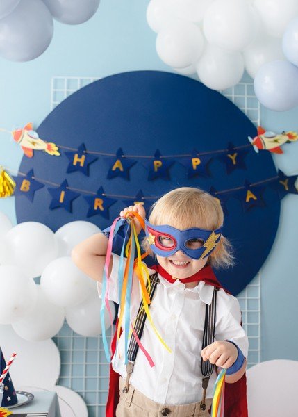 Банер "Честит Рожден Ден" със Самолети, 2.5 м - Party Design