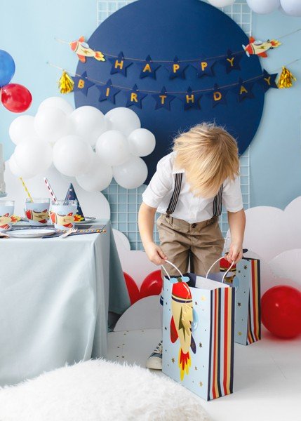 Подаръчна Торбичка - Ретро Самолет - Party Design