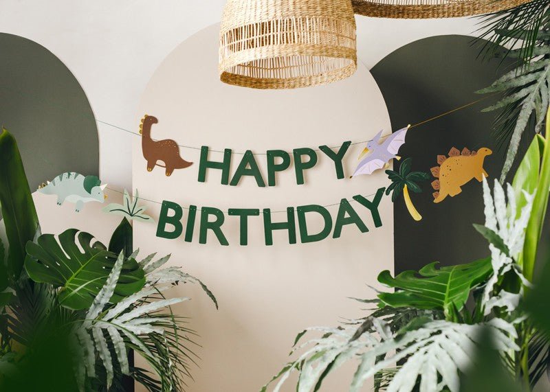 Банер "Happy Birthday" с Динозаври, 3 м - Party Design