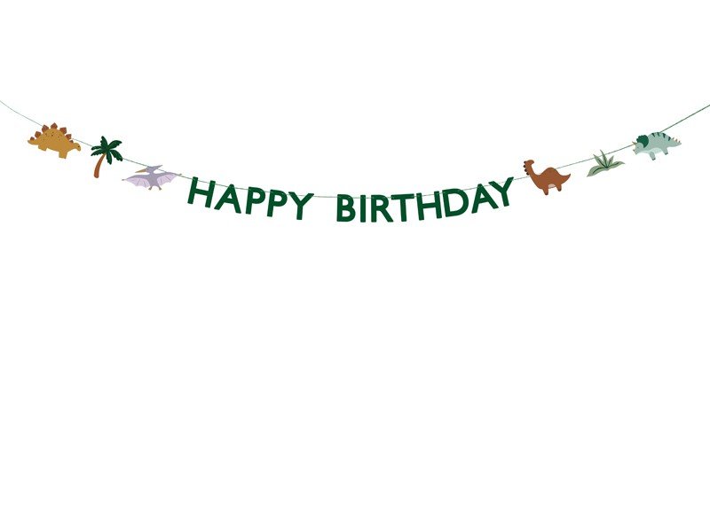 Банер "Happy Birthday" с Динозаври, 3 м - Party Design