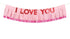 Гирлянд с Наддпис "I Love You", 150x30см - Party Design