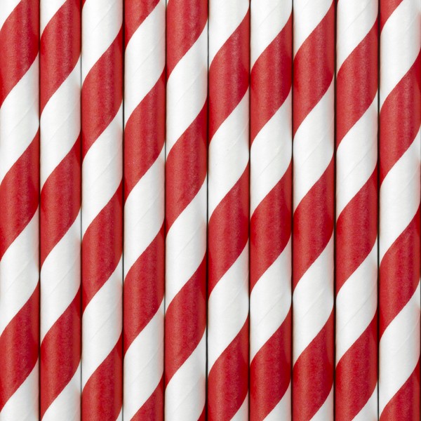 Cannucce a Righe Bianche e Rosse per Feste