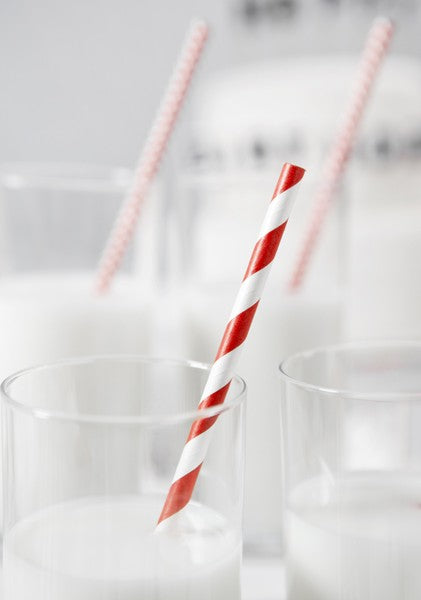 Cannucce a Righe Bianche e Rosse per Feste
