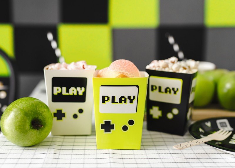 Кутии за Пуканки "Play", (1 Пакет / 6 Бр.) - Party Design