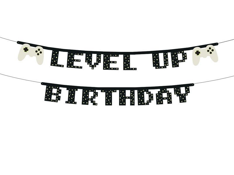 Банер "Level Up Birthday", 2.5 м - Party Design
