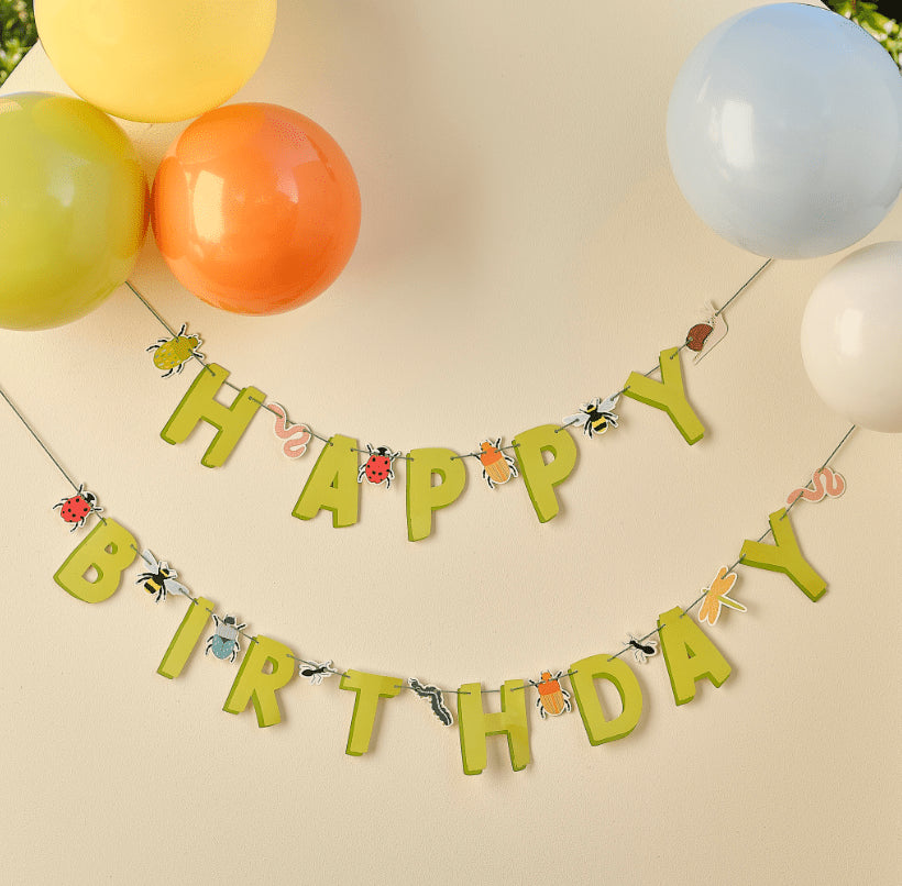 Забавет Банер "Happy Birthday" с Буболечки - Party Design