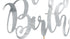 Топер за Торта - Happy Birthday, Сребърно - Party Design