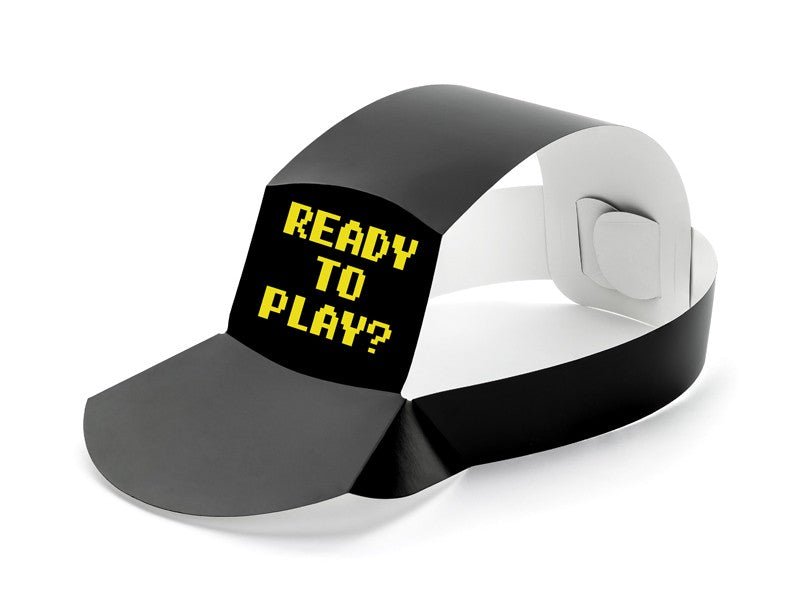 Парти Шапки с Надпис "Ready to Play?" (1 Пакет / 6 Бр.) - Party Design