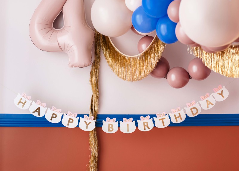 Банер "Happy Birthday" - Котета