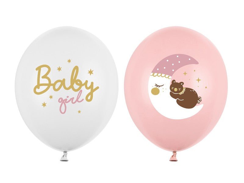 Балони "Baby girl", 30 см, Комплект от 2 броя - Party Design