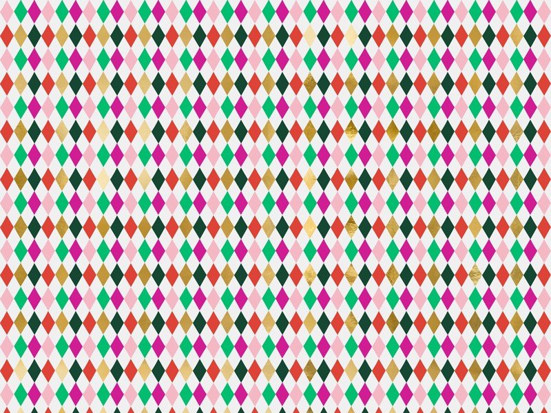 Опаковъчна Хартия - Ромбове, 70x200 см - Party Design