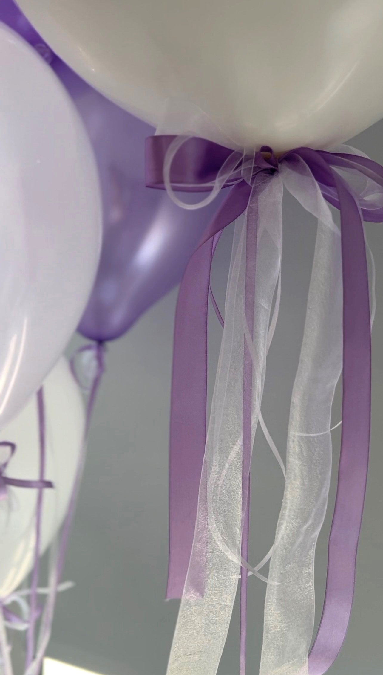 Set di palloncini in tonalità di viola