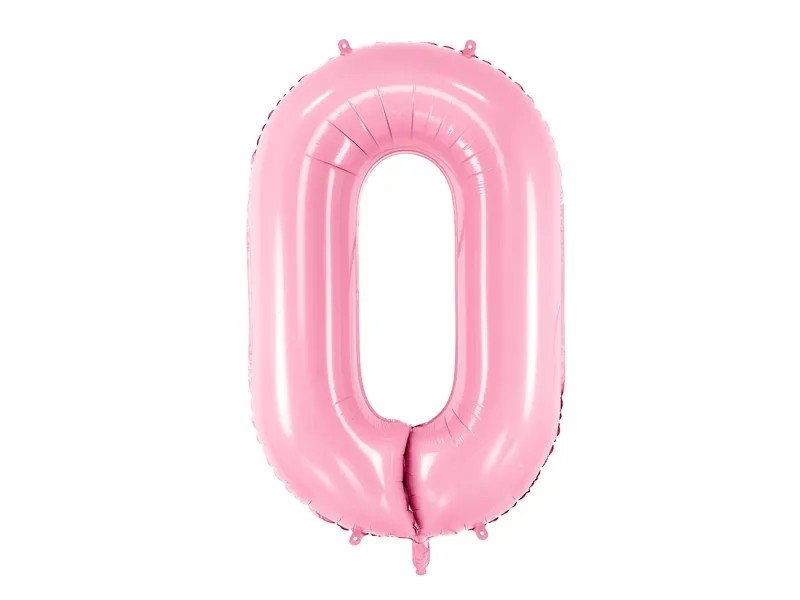 Фолиев Балон Цифра, Розово, 86cm - Party Design