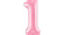 Фолиев Балон Цифра, Розово, 86cm - Party Design