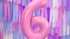 Фолиев Балон Цифра, Розово, 86cm - Party Design