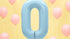 Фолиев Балон Цифра, Светло Синьо, 86см - Party Design