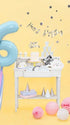 Фолиев Балон Цифра, Светло Синьо, 86см - Party Design